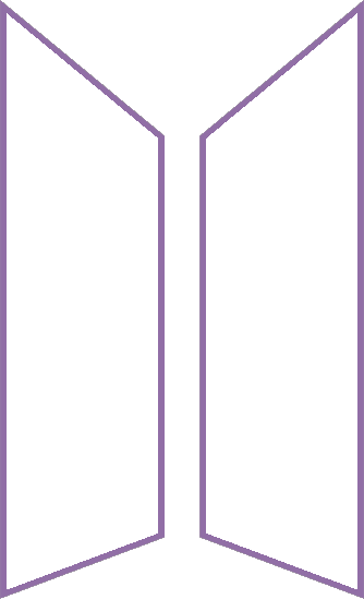 BTS logo line art